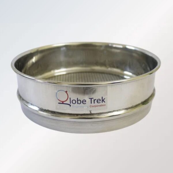 Globetrek Test Sieve GT-503 – precision stainless steel sieve with mesh for particle size analysis in laboratories