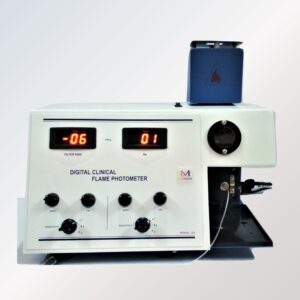 Flame Photometer – laboratory instrument for detecting and measuring concentration of sodium, potassium, calcium, and lithium in solutions