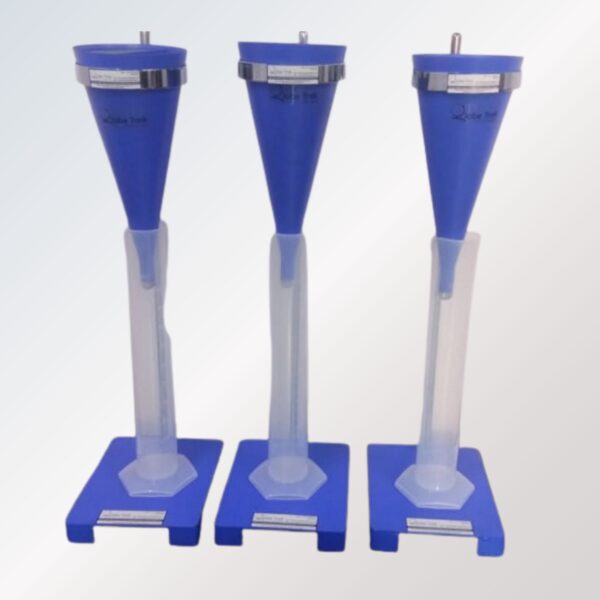 Marsh Cone Funnel – flow measurement device for determining viscosity of drilling fluids and slurries in laboratory and field testing