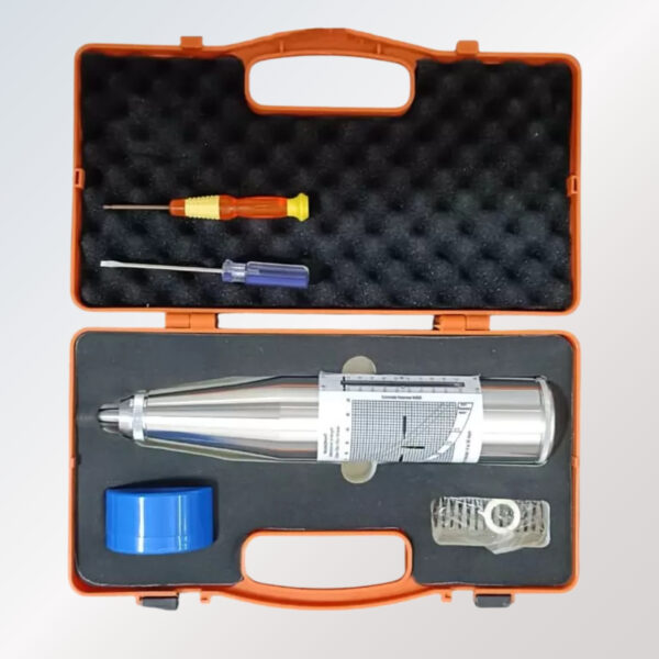 Concrete test hammer for non-destructive testing of concrete strength